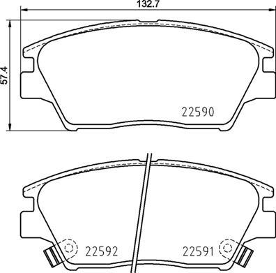 Brembo P 77 001 - Тормозные колодки, дисковые, комплект unicars.by