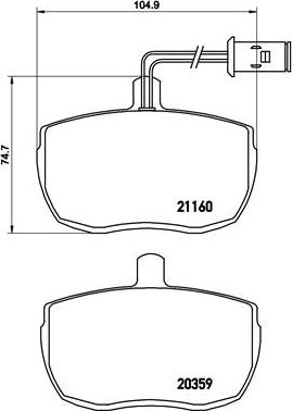 Brembo P A6 006 - Тормозные колодки, дисковые, комплект unicars.by