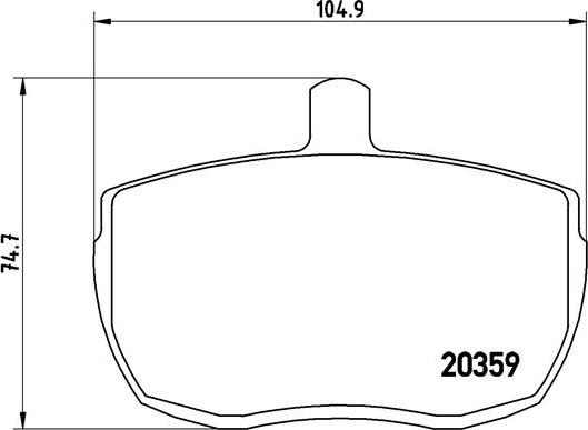 Brembo P A6 001 - Тормозные колодки, дисковые, комплект unicars.by