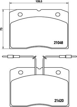 Brembo P A6 003 - Тормозные колодки, дисковые, комплект unicars.by