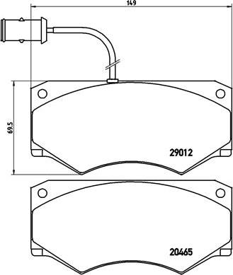 Brembo P A6 013 - Тормозные колодки, дисковые, комплект unicars.by