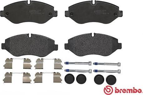 Brembo P A6 026 - Тормозные колодки, дисковые, комплект unicars.by