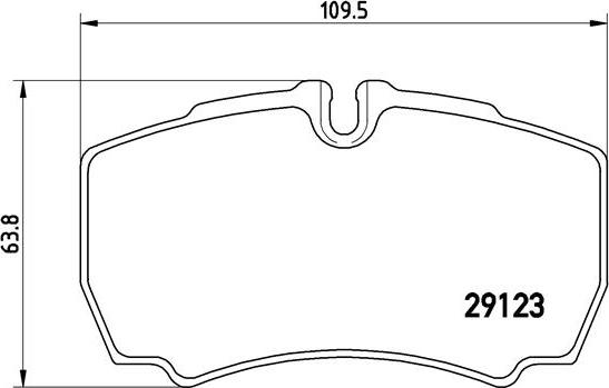 Brembo P A6 023 - Тормозные колодки, дисковые, комплект unicars.by