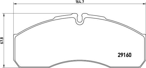 Brembo P A6 022 - Тормозные колодки, дисковые, комплект unicars.by