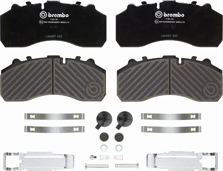 Brembo P B4 101 - Тормозные колодки, дисковые, комплект unicars.by