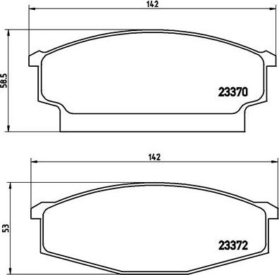 Brembo P B1 001 - Тормозные колодки, дисковые, комплект unicars.by