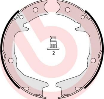 Brembo S 54 519 - Комплект тормозов, ручник, парковка unicars.by