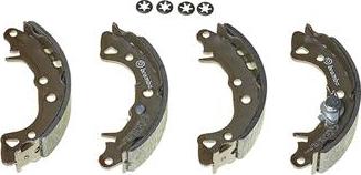 Brembo S 61 516 - Комплект тормозных колодок, барабанные unicars.by