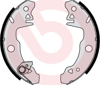 Brembo S 68 509 - Комплект тормозных колодок, барабанные unicars.by