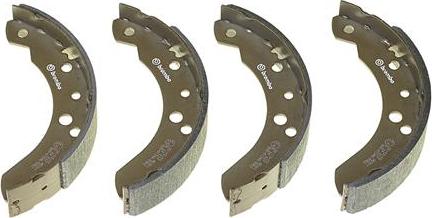 Brembo S 24 537 - Комплект тормозных колодок, барабанные unicars.by