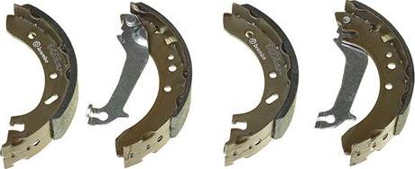 Brembo S 24 526 - Комплект тормозных колодок, барабанные unicars.by