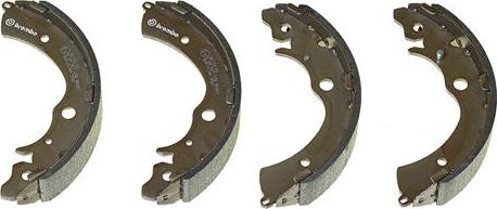 Brembo S 28 507 - Комплект тормозных колодок, барабанные unicars.by