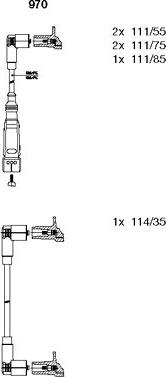 Bremi 970 - Комплект проводов зажигания unicars.by