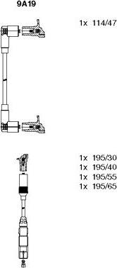 Bremi 9A19 - Комплект проводов зажигания unicars.by