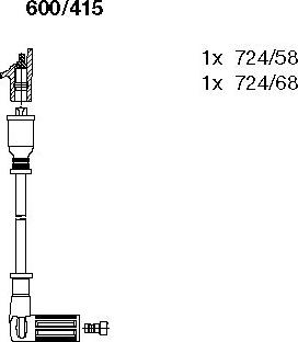 Bremi 600/415 - Комплект проводов зажигания unicars.by