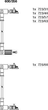 Bremi 600/356 - Комплект проводов зажигания unicars.by