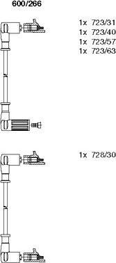 Bremi 600/266 - Комплект проводов зажигания unicars.by