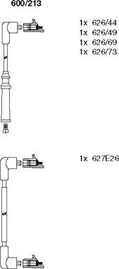 Bremi 600/213 - Комплект проводов зажигания unicars.by