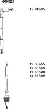 Bremi 600/221 - Комплект проводов зажигания unicars.by