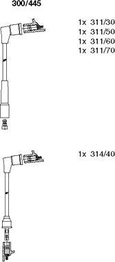 Bremi 300/445 - Комплект проводов зажигания unicars.by