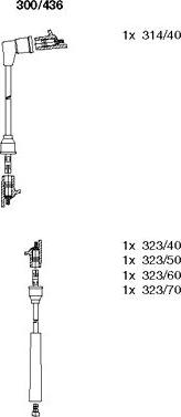 Bremi 300/436 - Комплект проводов зажигания unicars.by