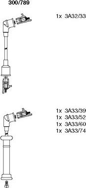 Bremi 300/789 - Комплект проводов зажигания unicars.by