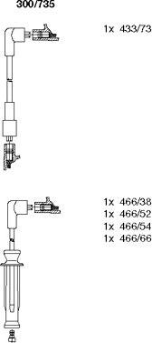 Bremi 300/735 - Комплект проводов зажигания unicars.by