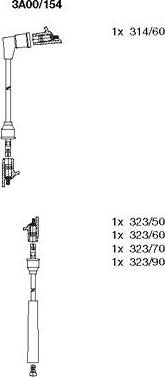 Bremi 3A00/154 - Комплект проводов зажигания unicars.by