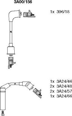 Bremi 3A00/156 - Комплект проводов зажигания unicars.by