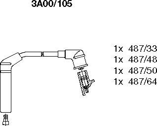 Bremi 3A00/105 - Комплект проводов зажигания unicars.by