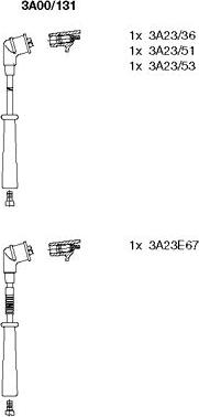 Bremi 3A00/131 - Комплект проводов зажигания unicars.by