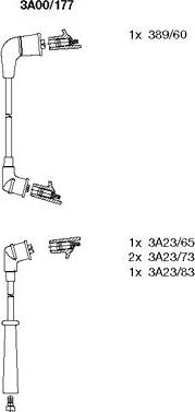 Bremi 3A00/177 - Комплект проводов зажигания unicars.by