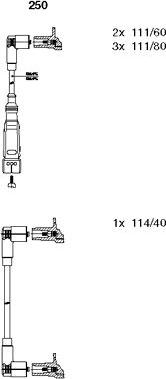 Bremi 250 - Комплект проводов зажигания unicars.by