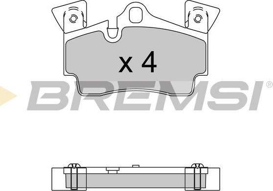 Bremsi BP3574 - Тормозные колодки, дисковые, комплект unicars.by