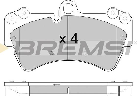 Bremsi BP3099 - Тормозные колодки, дисковые, комплект unicars.by