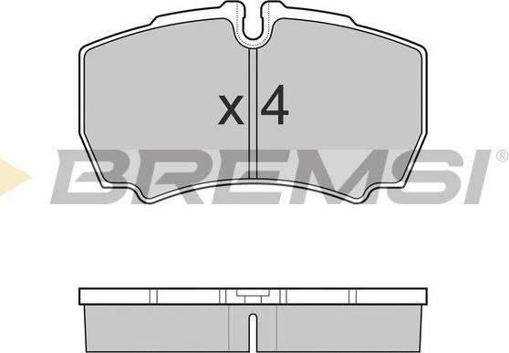 Bremsi BP3025 - Тормозные колодки, дисковые, комплект unicars.by