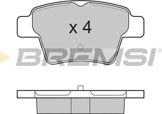 Bremsi BP3198 - Тормозные колодки, дисковые, комплект unicars.by