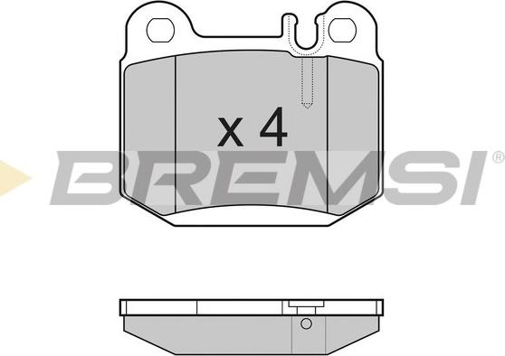 Bremsi BP3177 - Тормозные колодки, дисковые, комплект unicars.by