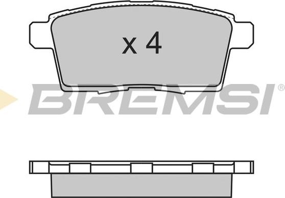 Bremsi BP3333 - Тормозные колодки, дисковые, комплект unicars.by