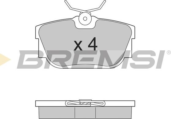 Bremsi BP2958 - Тормозные колодки, дисковые, комплект unicars.by