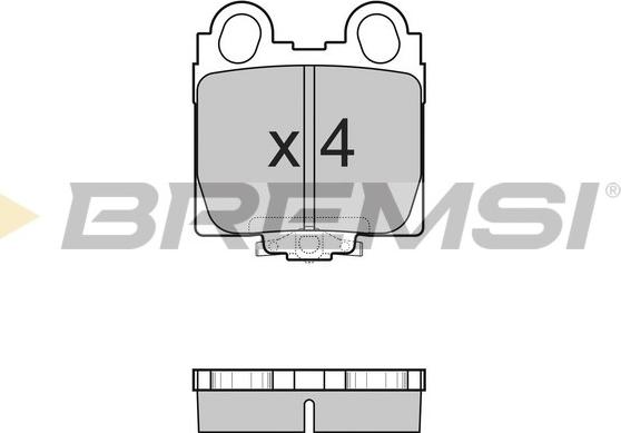 Bremsi BP2962 - Тормозные колодки, дисковые, комплект unicars.by