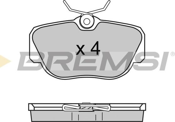 Bremsi BP2425 - Тормозные колодки, дисковые, комплект unicars.by