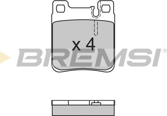 Bremsi BP2653 - Тормозные колодки, дисковые, комплект unicars.by