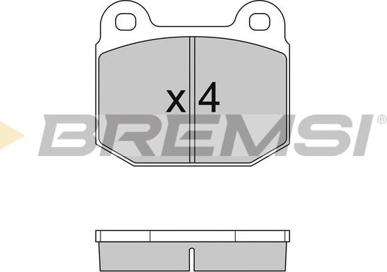 Bremsi BP2085 - Тормозные колодки, дисковые, комплект unicars.by