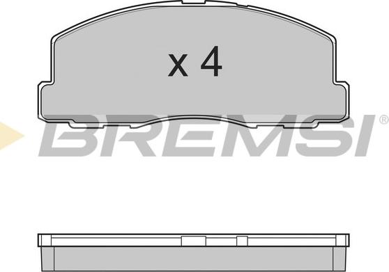 Bremsi BP2299 - Тормозные колодки, дисковые, комплект unicars.by