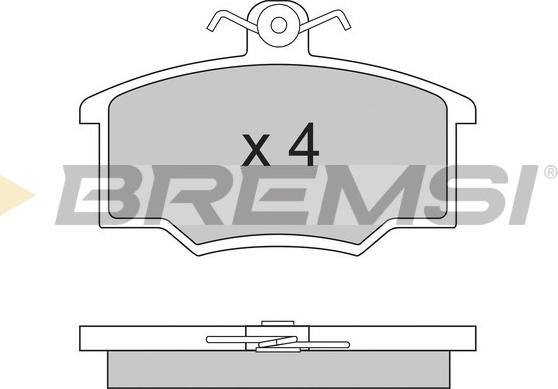 Bremsi BP2281 - Тормозные колодки, дисковые, комплект unicars.by