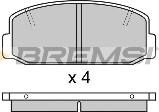 Remsa 2075.40 - Тормозные колодки, дисковые, комплект unicars.by