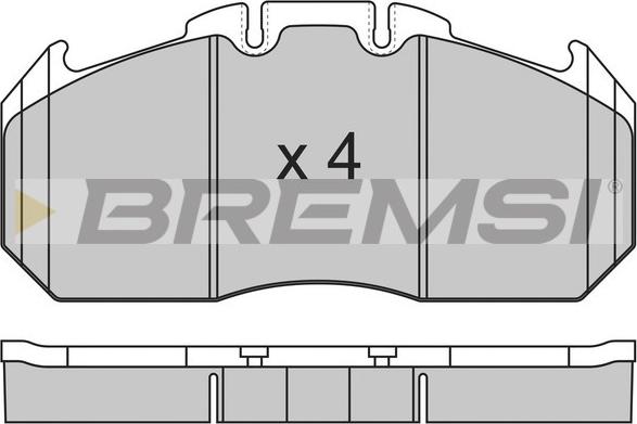 Bremsi BP7310 - Тормозные колодки, дисковые, комплект unicars.by