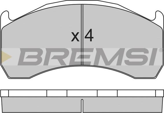 Bremsi BP7320 - Тормозные колодки, дисковые, комплект unicars.by