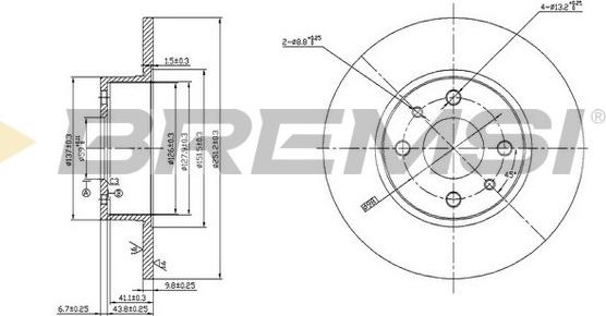 Bremsi CD6066S - Тормозной диск unicars.by